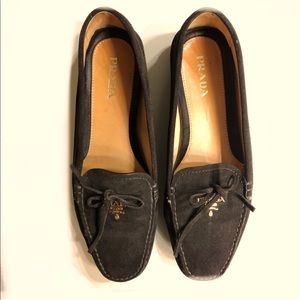 Black suede Prada (used only a few times)